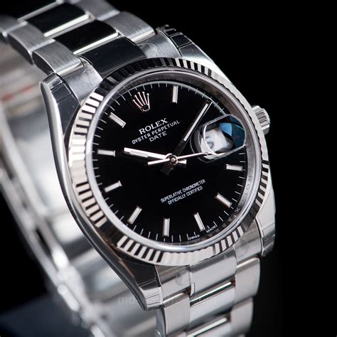 rolex oyster perpetual rhodium leather|Rolex Oyster Perpetual datejust 34.